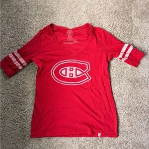 47 Red and White Logo Women's Tee